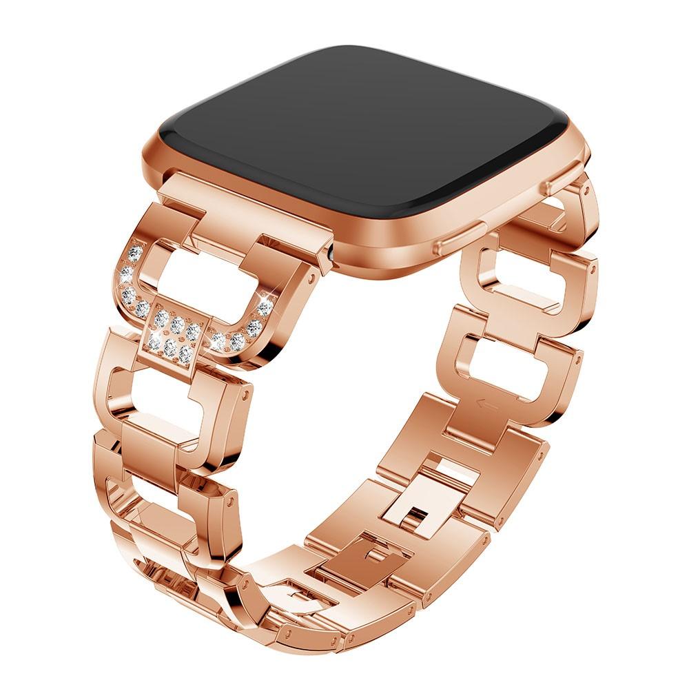 Correa Rhinestone bracelet Fitbit Versa/Versa 2 Rose Gold