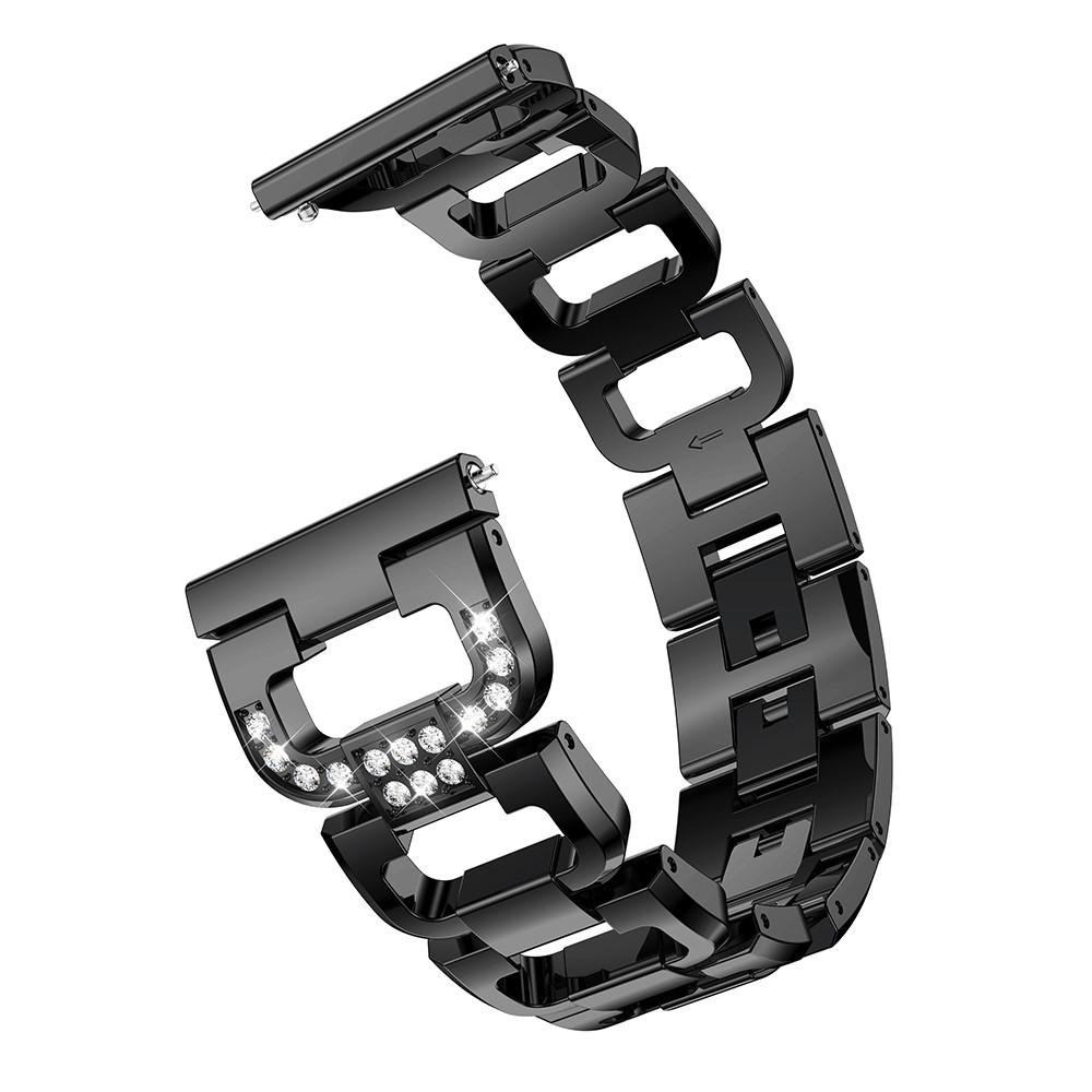 Correa Rhinestone bracelet Polar Ignite 2 negro