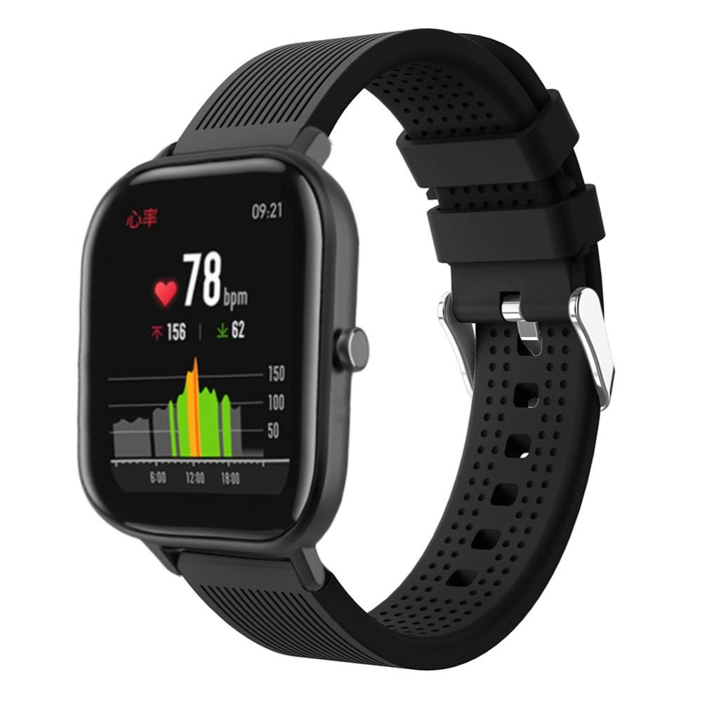 Correa de silicona para Amazfit GTS/GTS 2, Negro