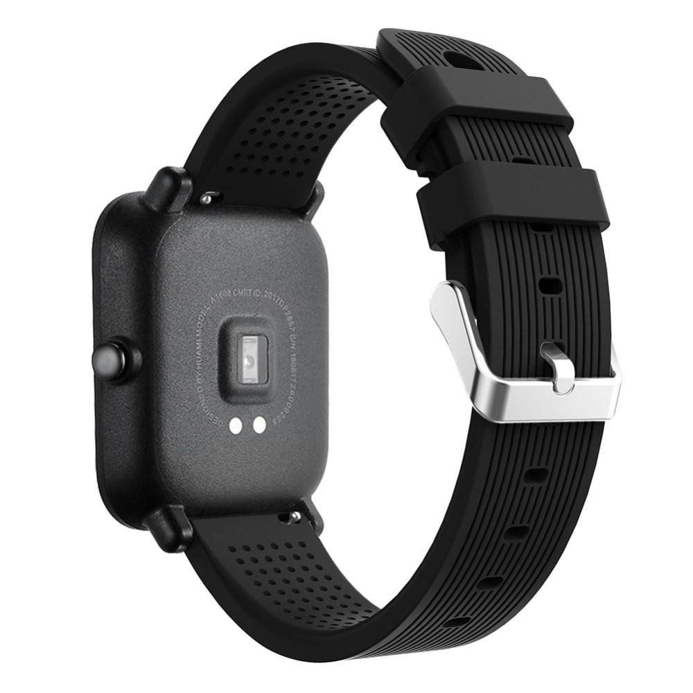 Correa de silicona para Amazfit GTS/GTS 2, Negro
