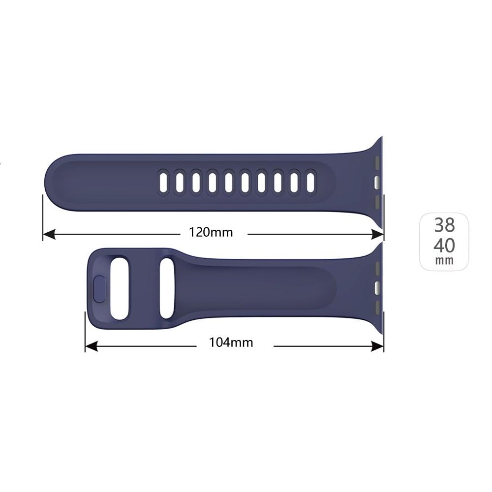 Correa de silicona para Apple Watch Series 8 41mm, Azul
