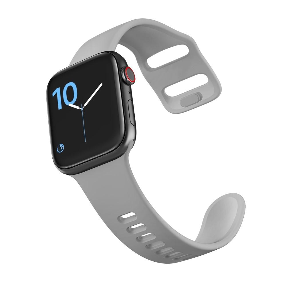 Correa de silicona para Apple Watch 38mm, gris