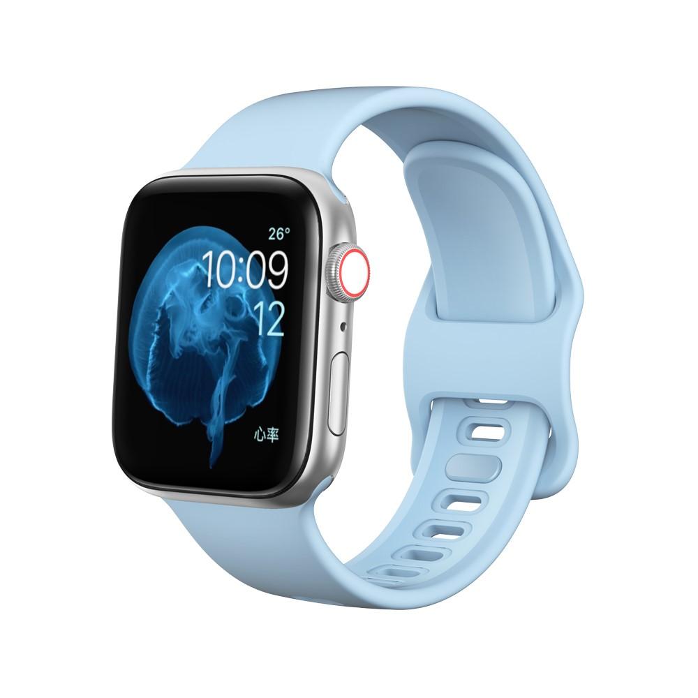 Correa de silicona para Apple Watch 41mm Series 9 azul claro