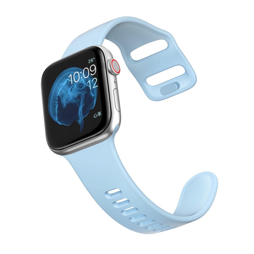 Correa de silicona para Apple Watch 41mm Series 8, azul claro