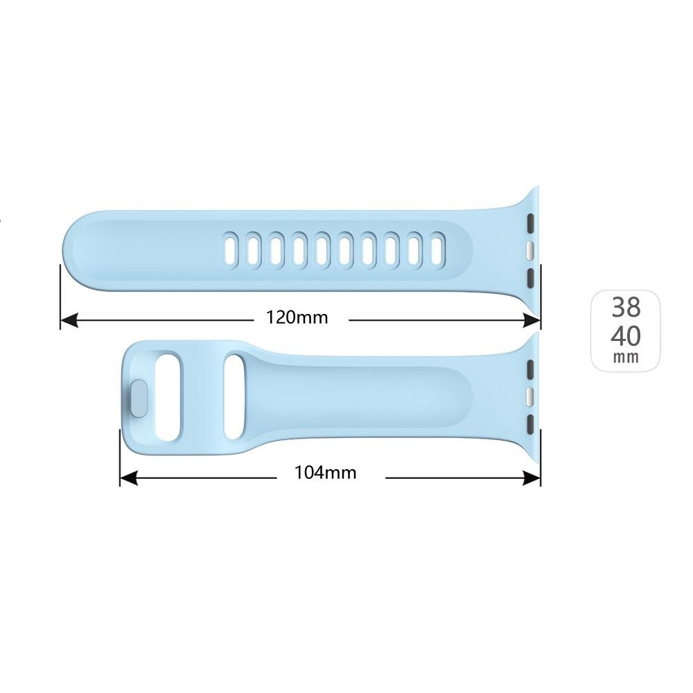 Correa de silicona para Apple Watch Series 8 41mm, Azul