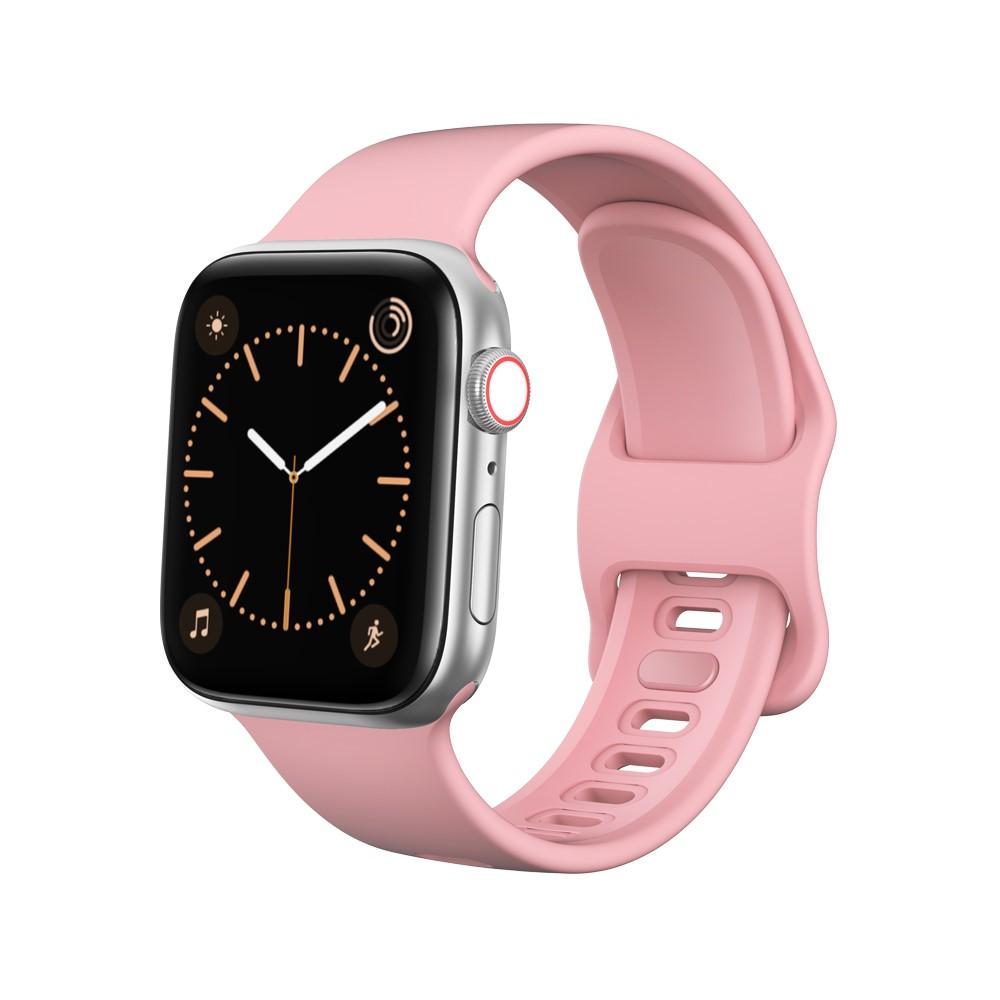 Correa de silicona para Apple Watch 41mm Series 7, rosado