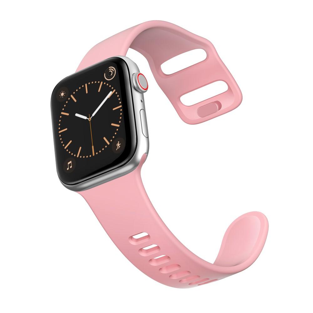 Correa de silicona para Apple Watch Series 8 41mm, Rosa