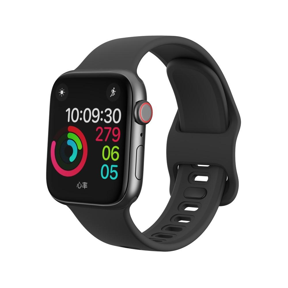 Correa de silicona para Apple Watch 41mm Series 8, negro