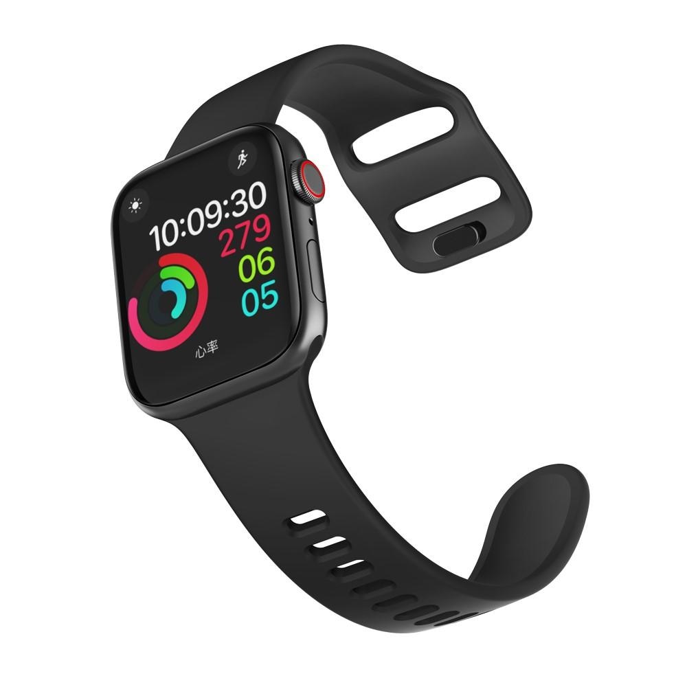 Correa de silicona para Apple Watch 41mm Series 8, negro