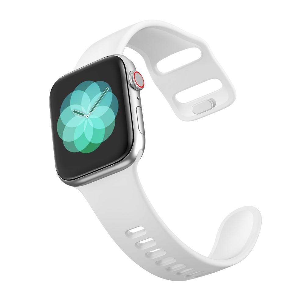 Correa de silicona para Apple Watch 41mm Series 9, blanco