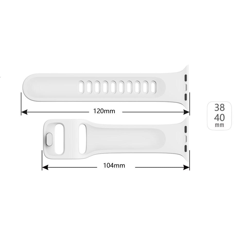 Correa de silicona para Apple Watch Series 8 41mm, Blance