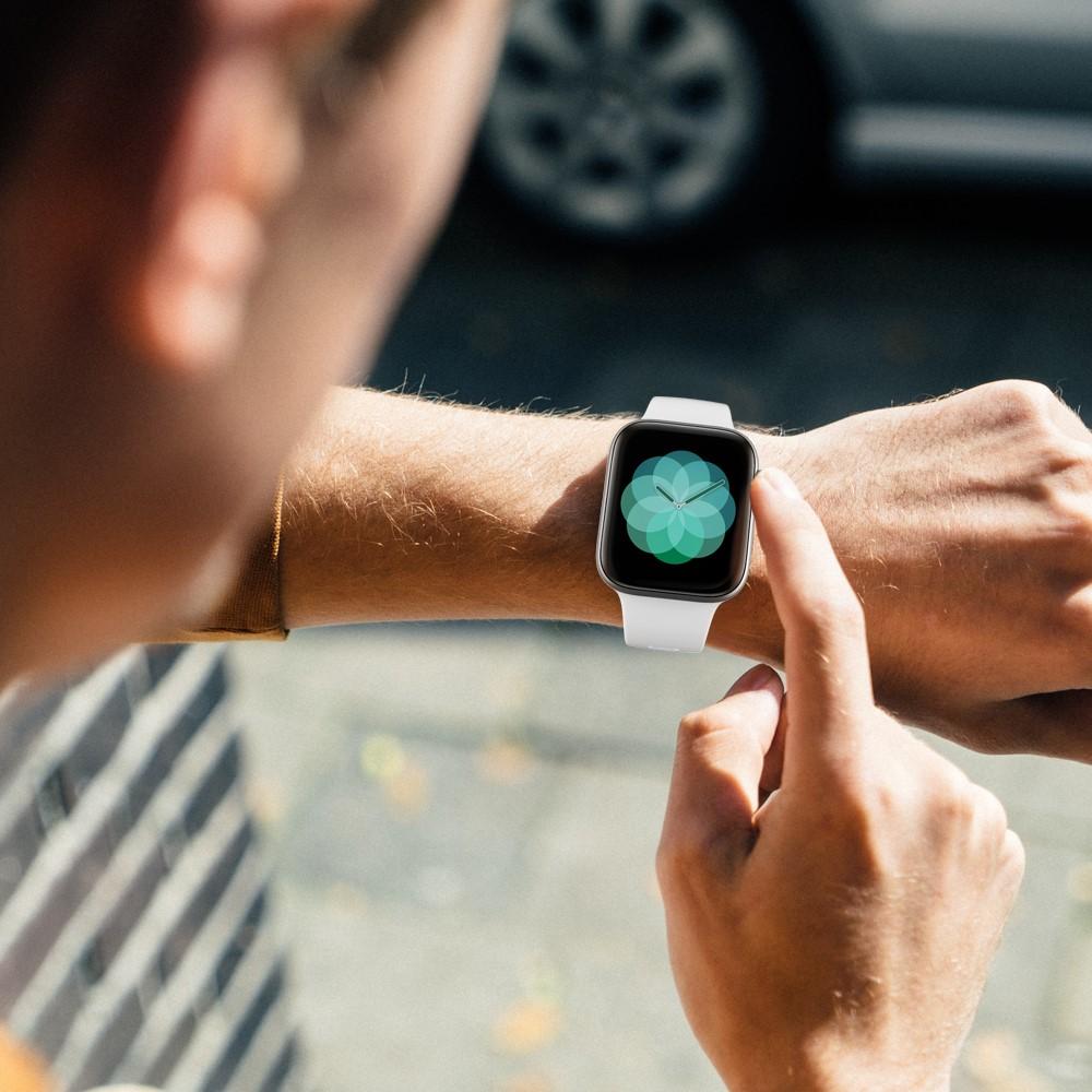 Correa de silicona para Apple Watch Series 8 41mm, Blance