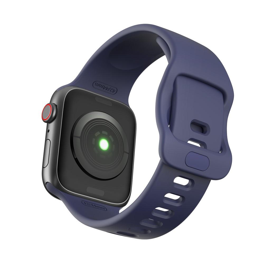 Correa de silicona para Apple Watch Series 7 45mm, Azul