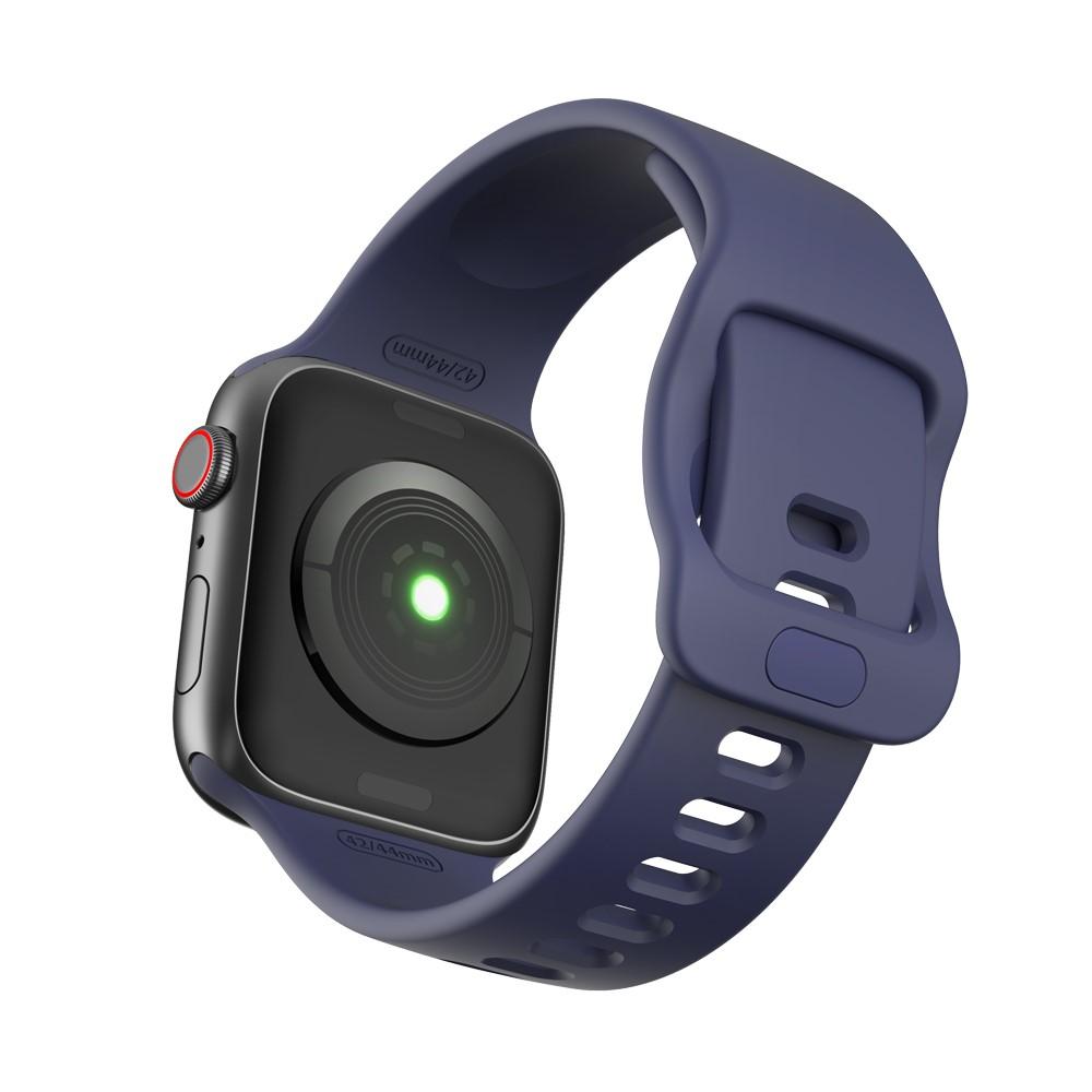 Correa de silicona para Apple Watch 45mm Series 7 azul