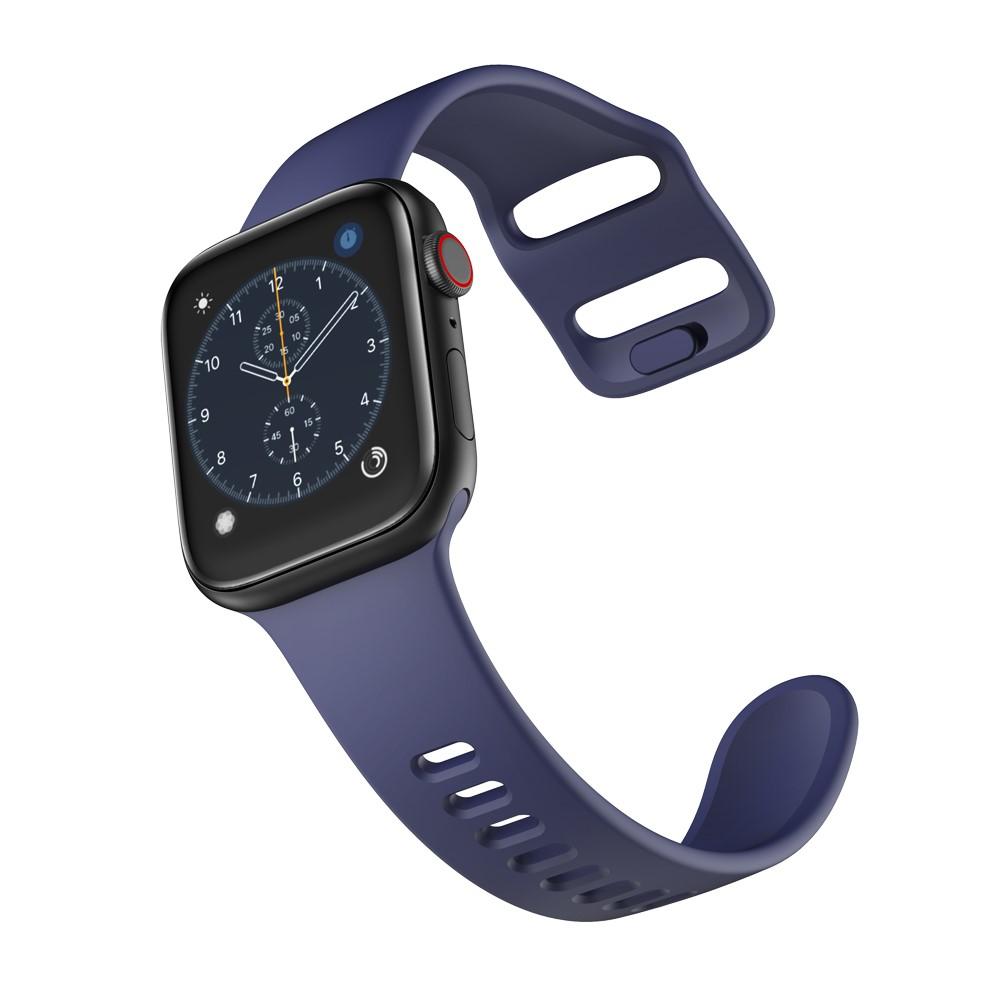 Correa de silicona para Apple Watch 45mm Series 7 azul