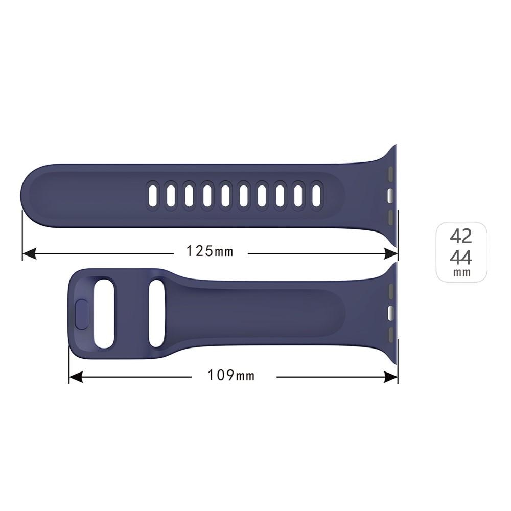 Correa de silicona para Apple Watch 45mm Series 8, azul