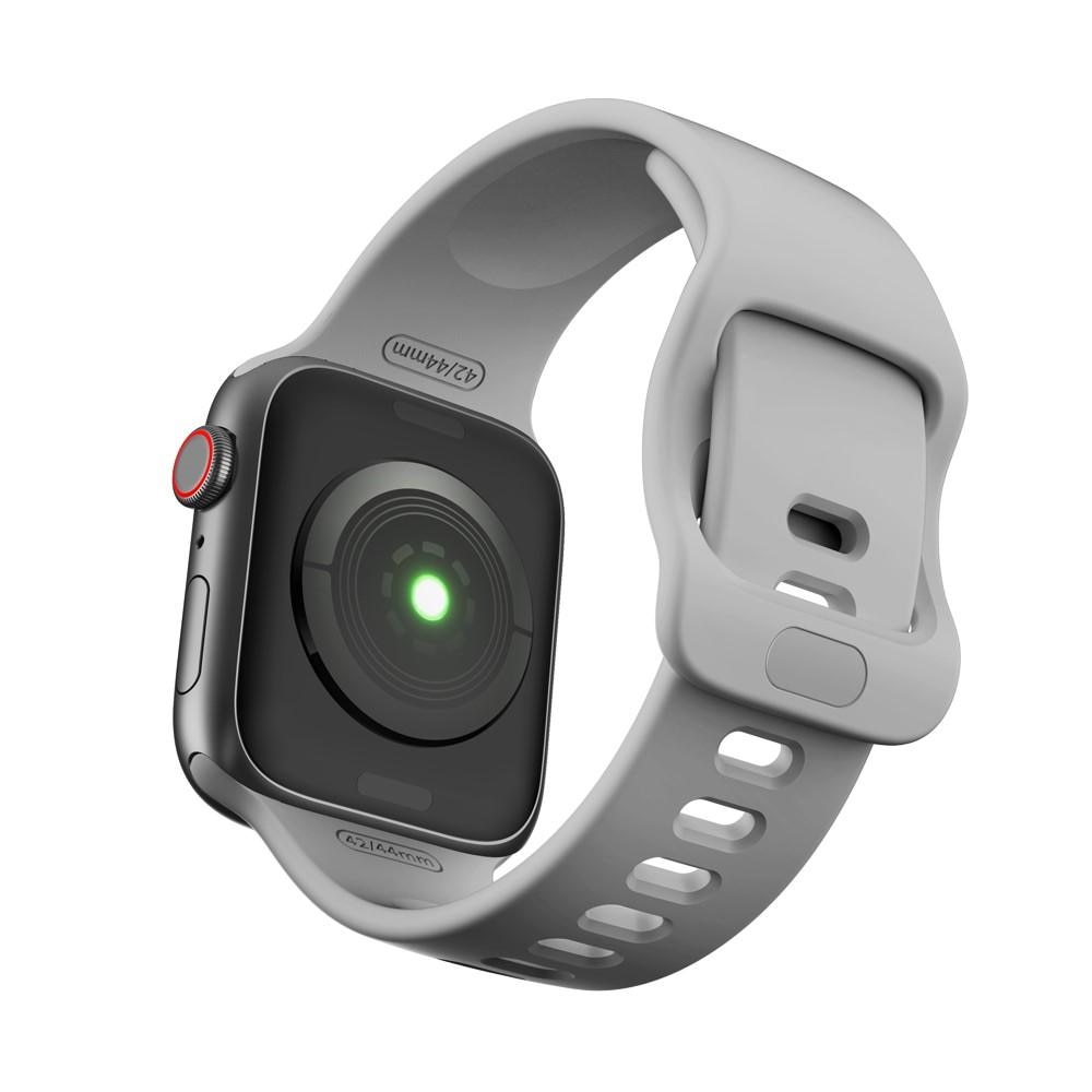 Correa de silicona para Apple Watch SE 44mm gris