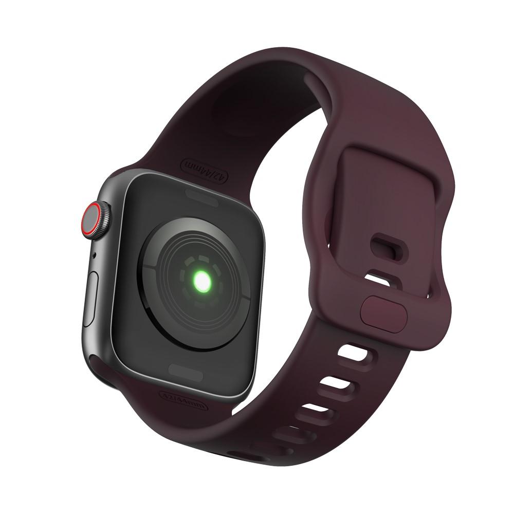 Correa de silicona para Apple Watch 45mm Series 9 violeta