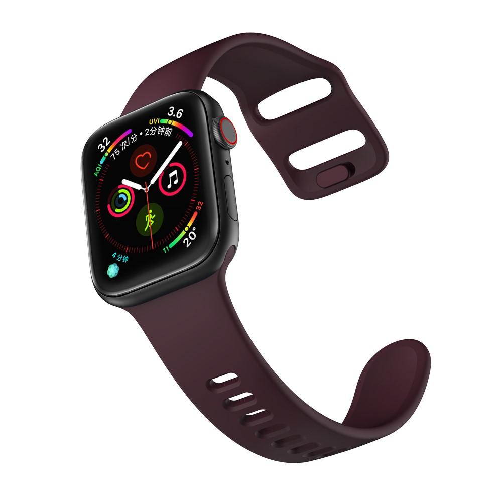 Correa de silicona para Apple Watch 45mm Series 8, violeta
