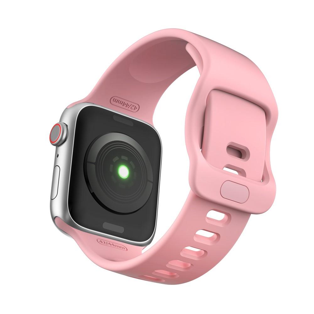 Correa de silicona para Apple Watch SE 44mm, Rosa