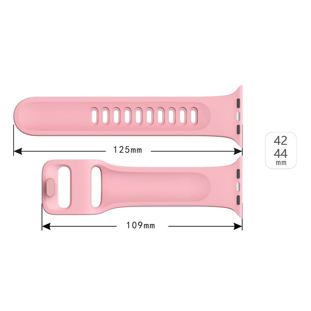 Correa de silicona para Apple Watch 45mm Series 8, rosado