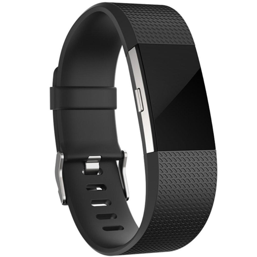 Correa de silicona para Fitbit Charge 2, Negro