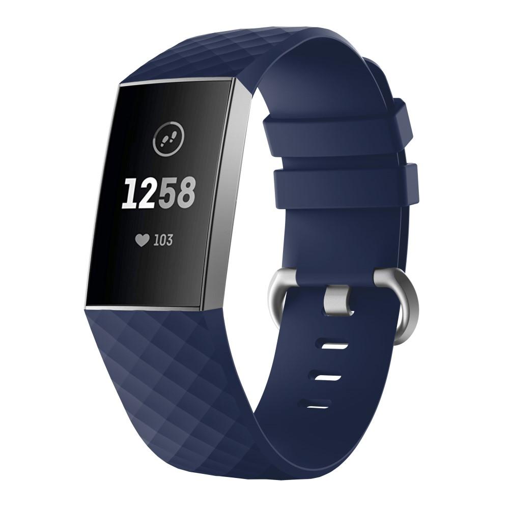 Correa de silicona para Fitbit Charge 3/Charge 4, Azul