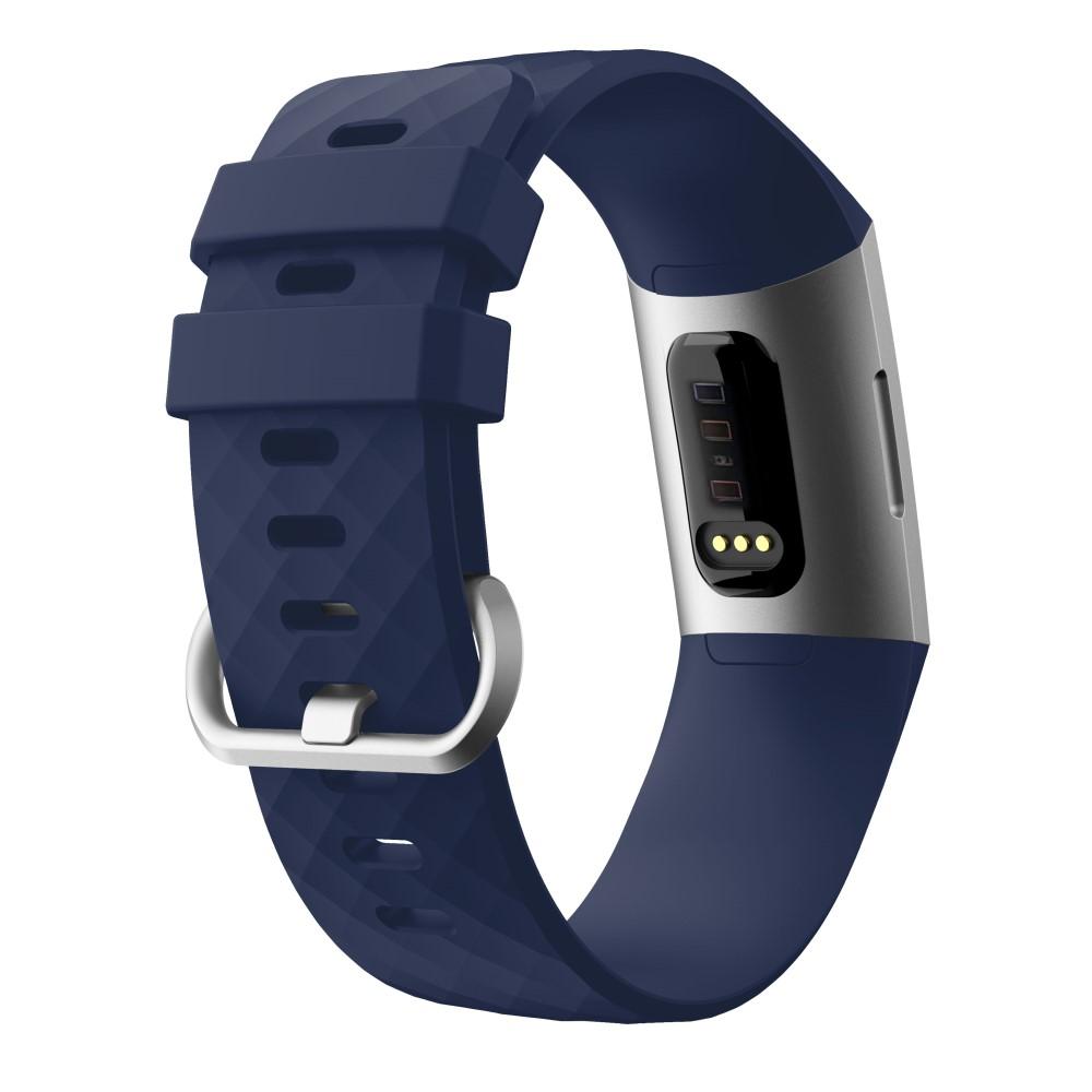 Correa de silicona para Fitbit Charge 3/Charge 4, Azul