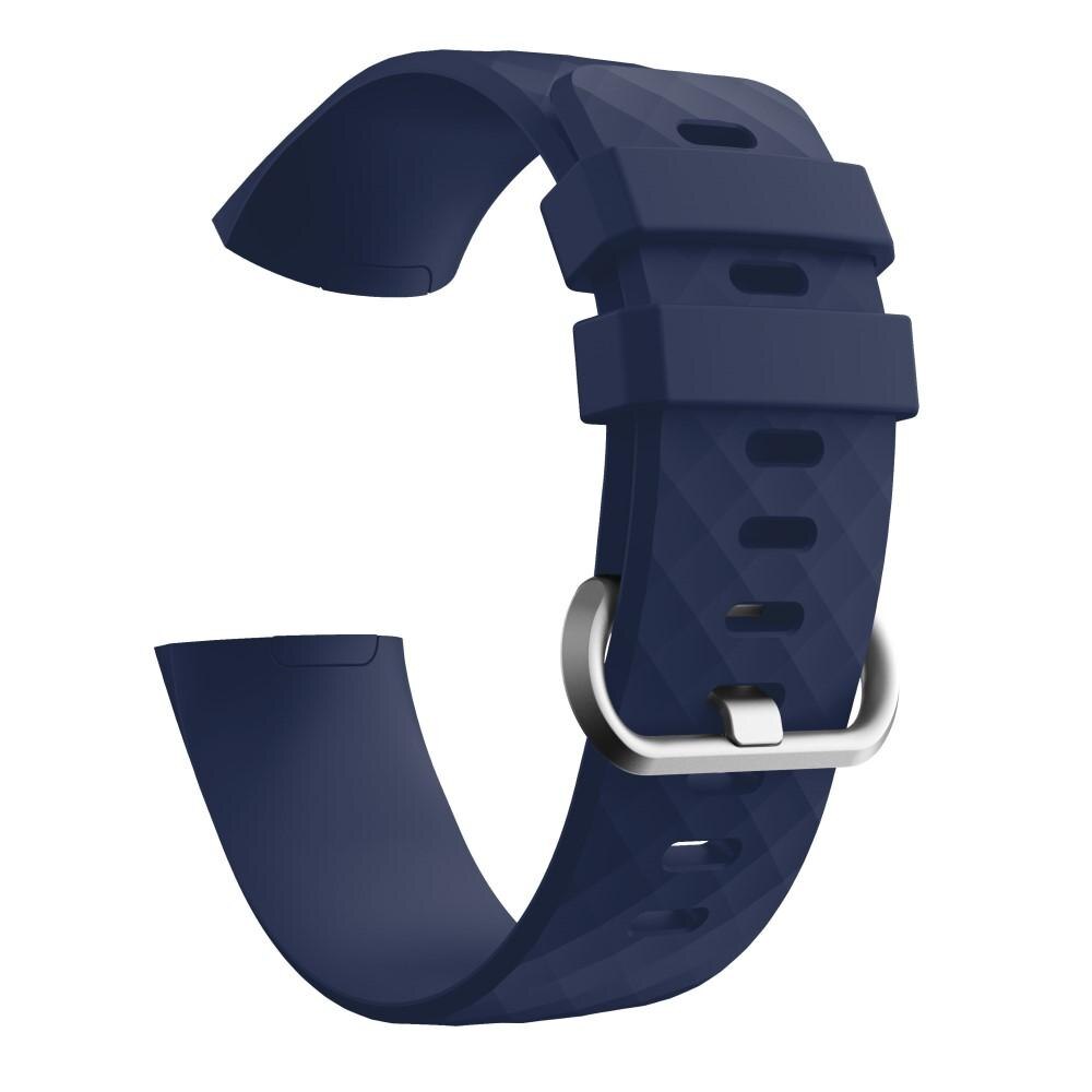 Correa de silicona para Fitbit Charge 3/Charge 4, Azul