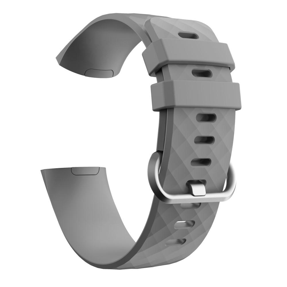 Correa de silicona para Fitbit Charge 3/Charge 4, Gris