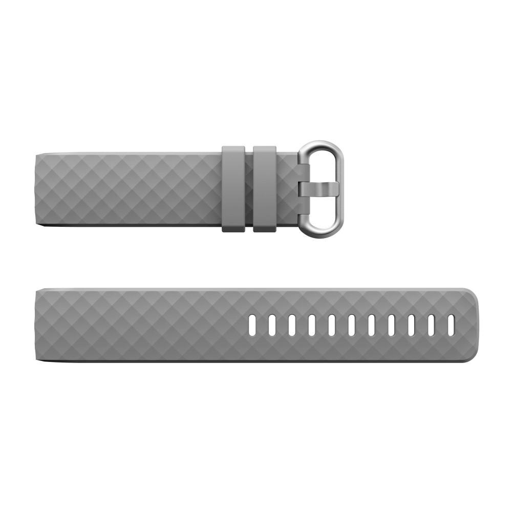 Correa de silicona para Fitbit Charge 3/Charge 4, Gris
