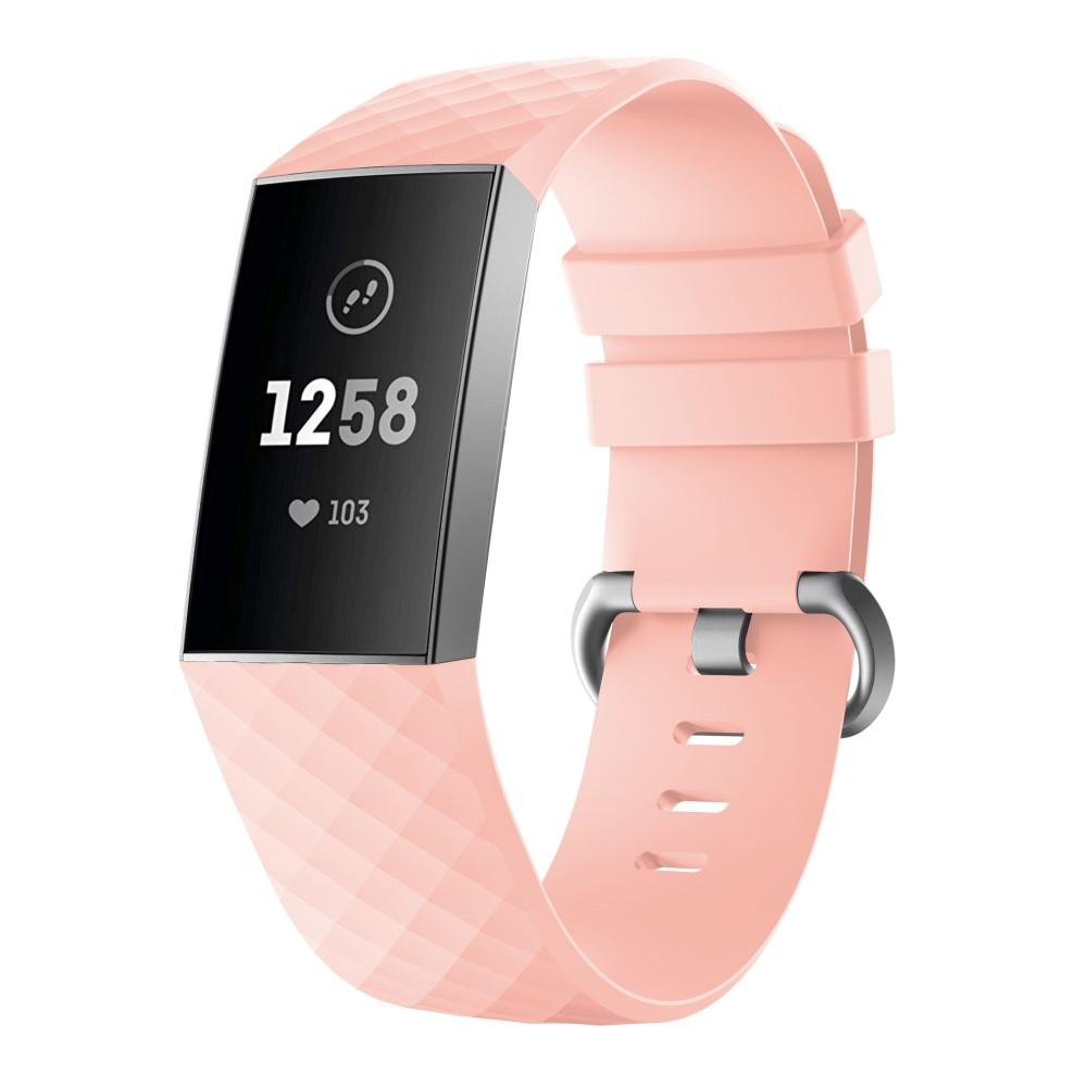 Correa de silicona para Fitbit Charge 3/4, rosado