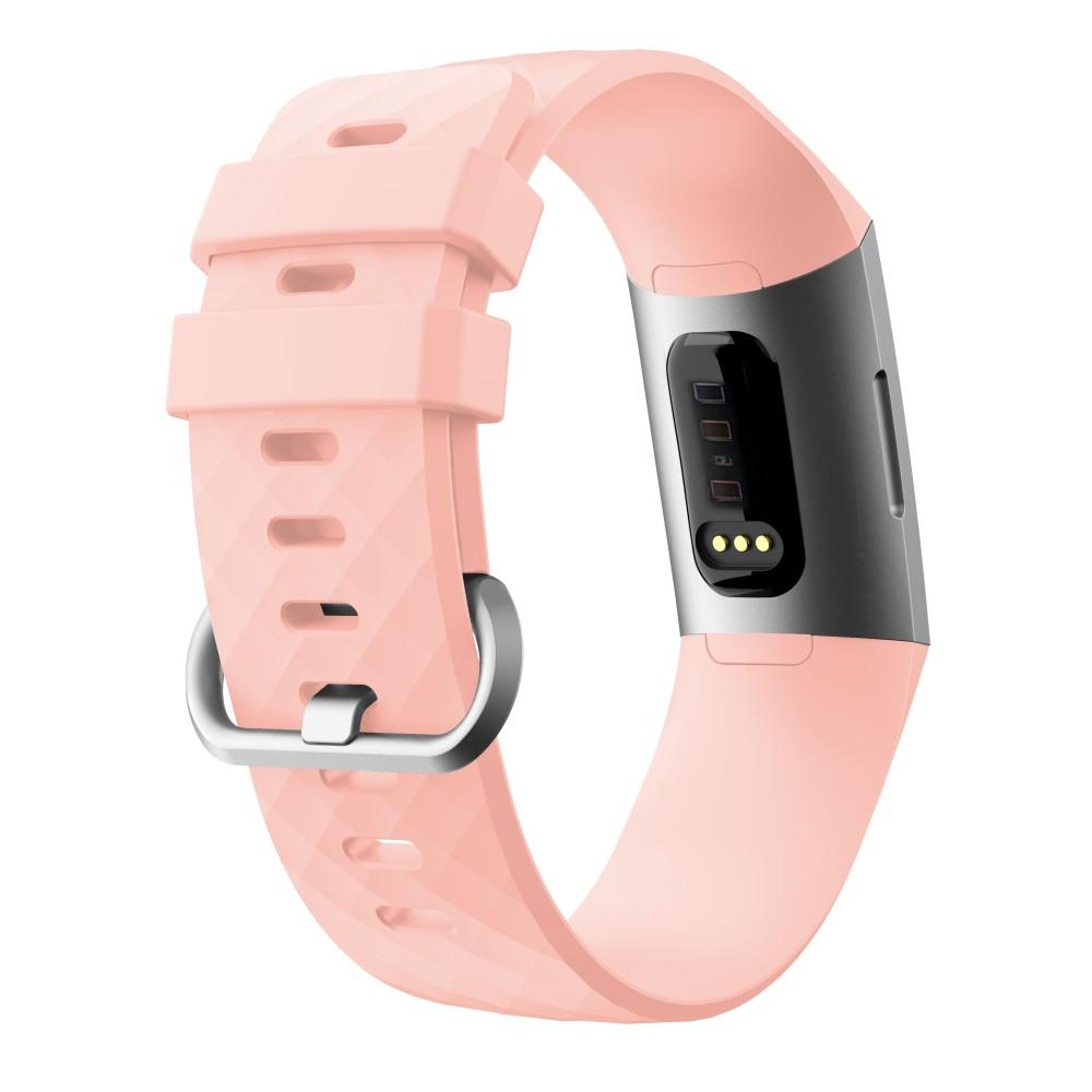 Correa de silicona para Fitbit Charge 3/Charge 4, Rosa