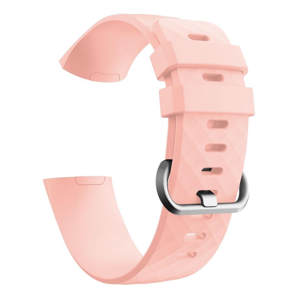 Correa de silicona para Fitbit Charge 3/Charge 4, Rosa