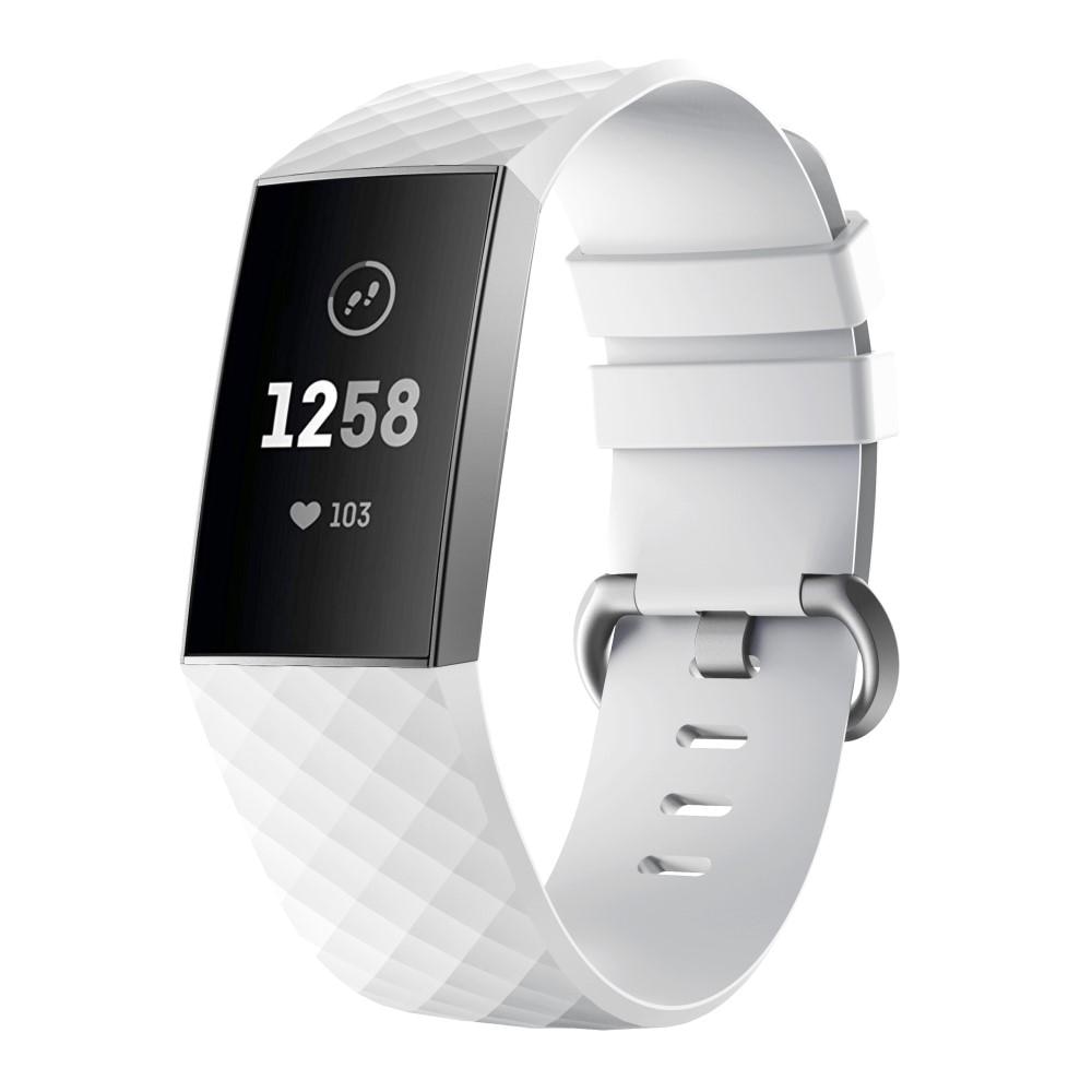 Correa de silicona para Fitbit Charge 3/4, blanco