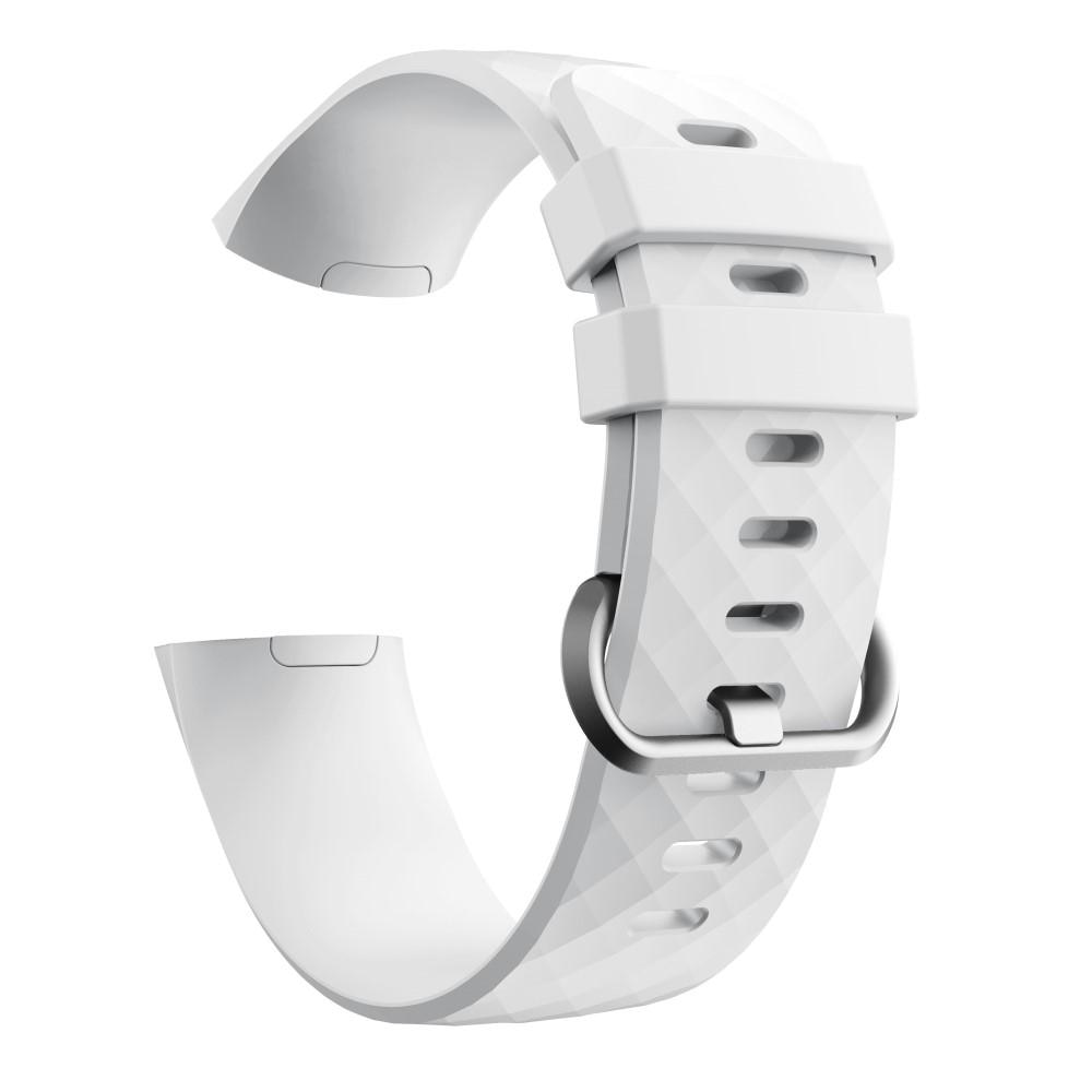 Correa de silicona para Fitbit Charge 3/4, blanco