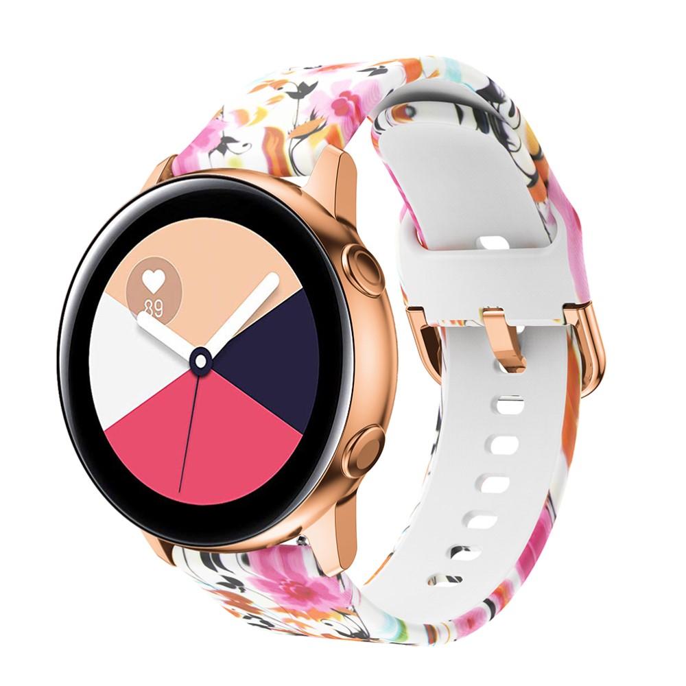 Correa de silicona para Samsung Galaxy Watch 42mm/Watch Active, flores