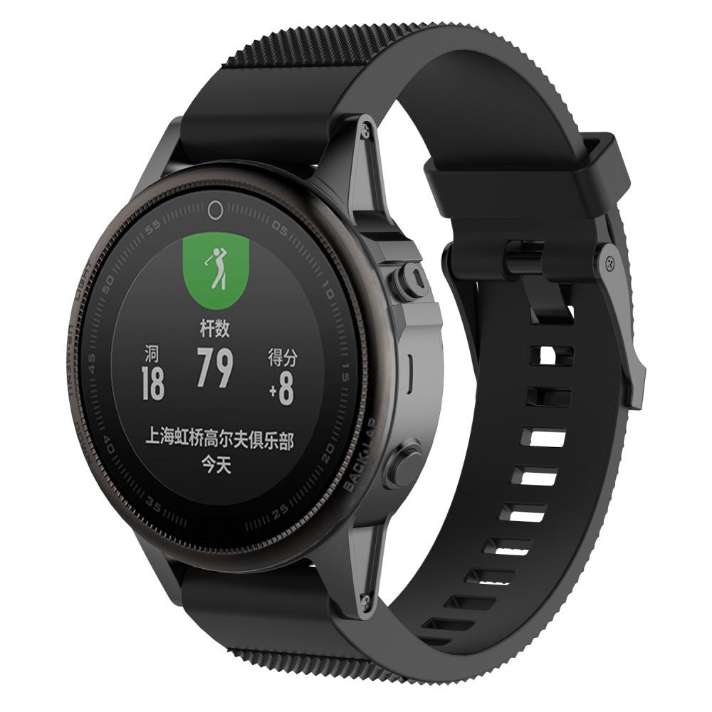 Correa de silicona para Garmin Fenix 5S/5S Plus, negro