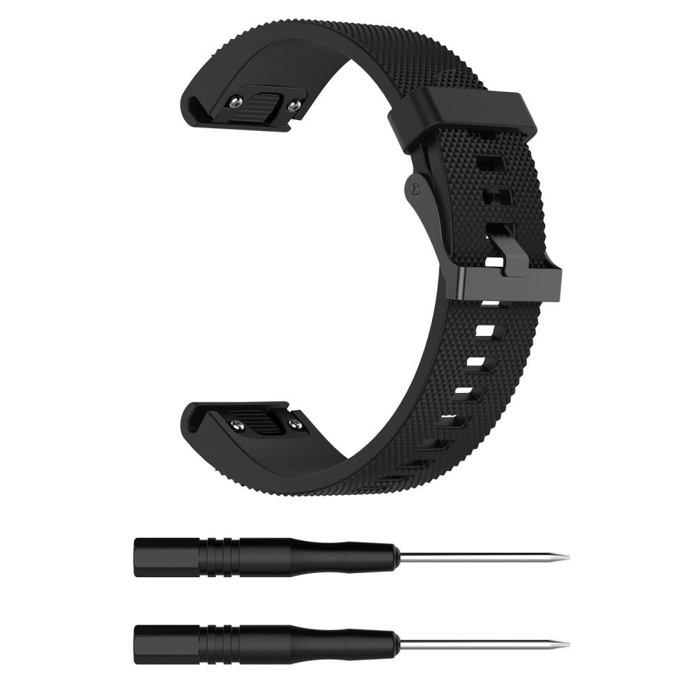 Correa de silicona para Garmin Fenix 5S/5S Plus, negro