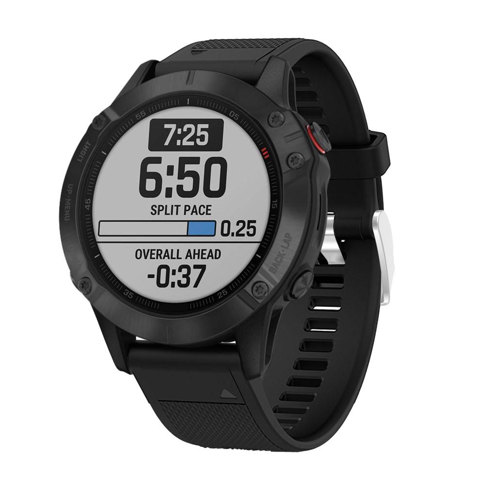 Correa de silicona para Garmin Epix 47mm Gen 2, negro