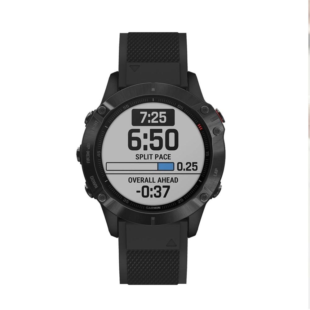 Correa de silicona para Garmin Fenix 6 Pro, negro