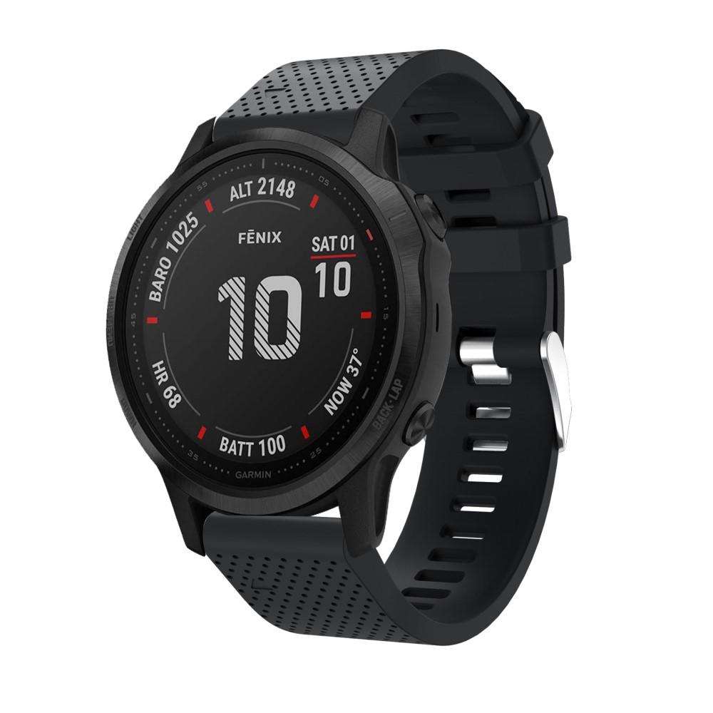 Correa de silicona para Garmin Fenix 8 43mm, Negro