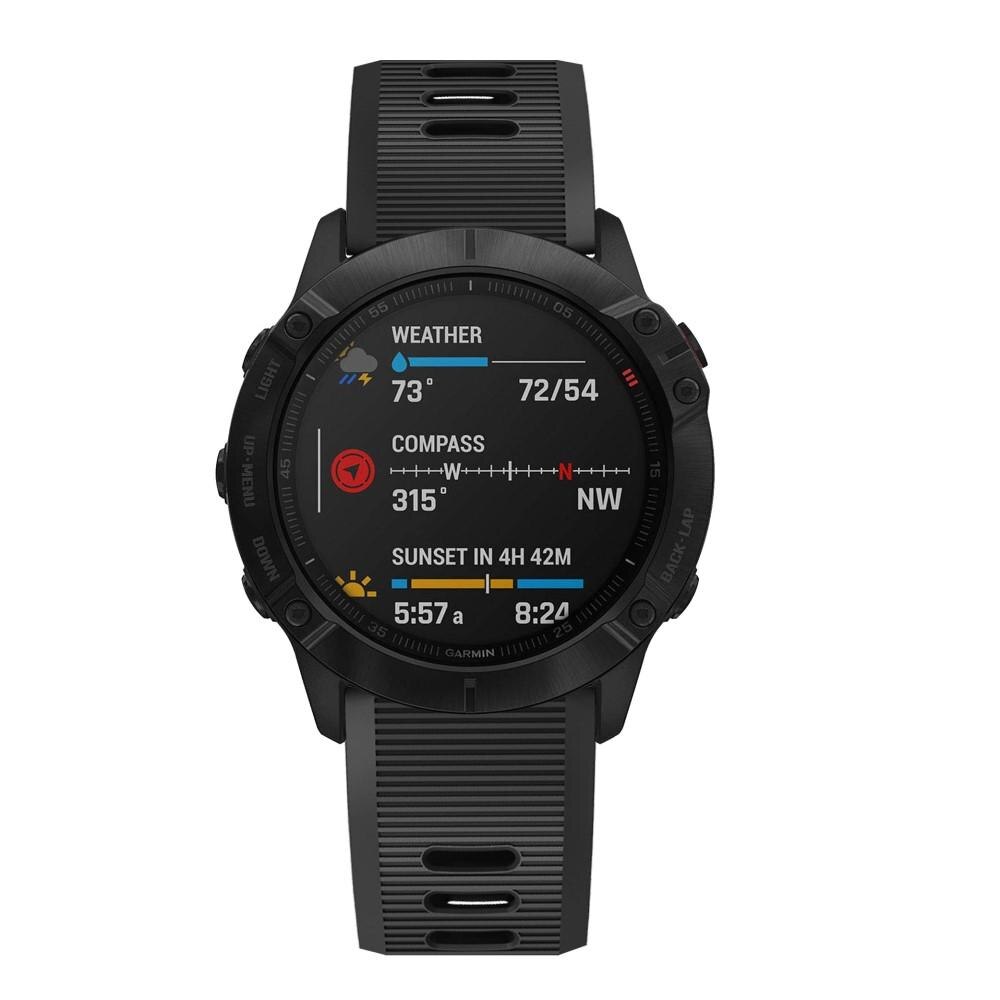 Correa de silicona para Garmin Fenix 5X Plus/Fenix 5X, Negro