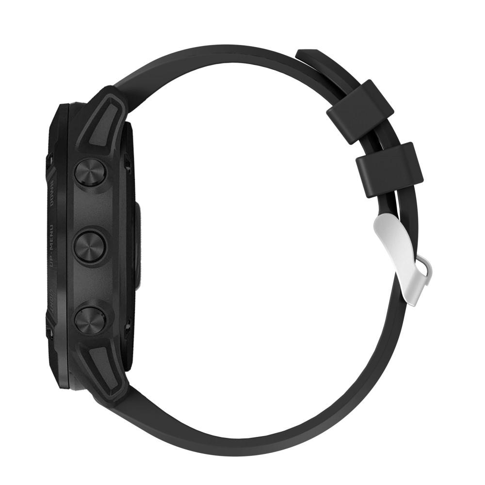 Correa de silicona para Garmin Fenix 5X Plus/Fenix 5X, Negro