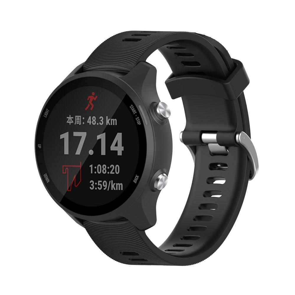 Correa de silicona para Garmin Forerunner 245, Negro