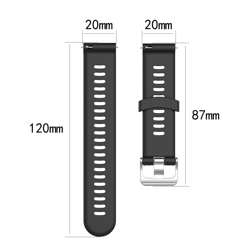Correa de silicona para Garmin Forerunner 245, Negro