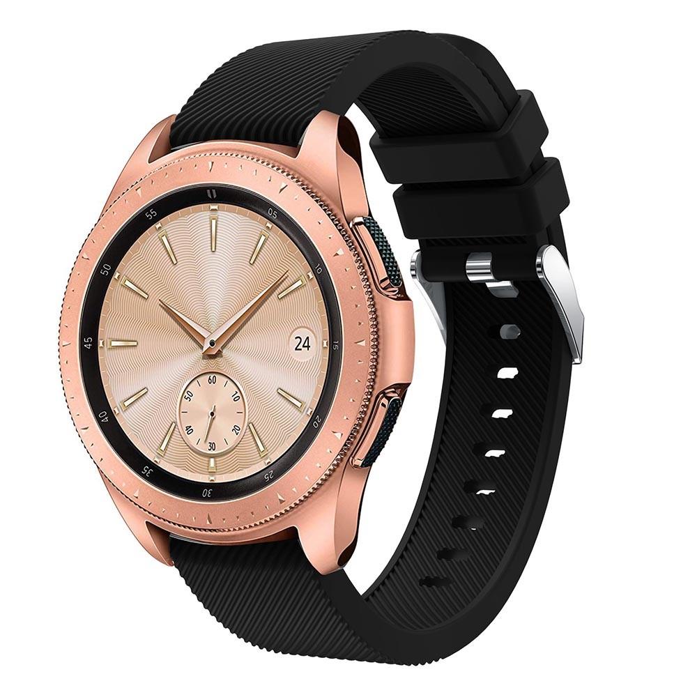Correa de silicona para Samsung Galaxy Watch 42mm, Negro