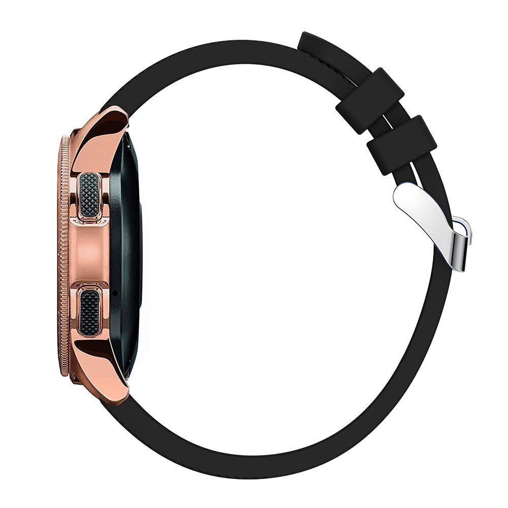Correa de silicona para Samsung Galaxy Watch 42mm, Negro