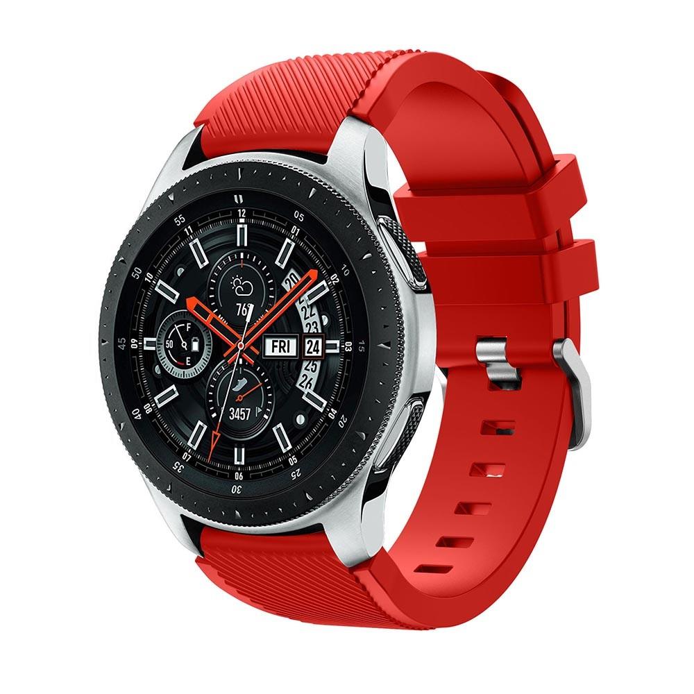 Correa de silicona para Samsung Galaxy Watch 46mm, Rojo