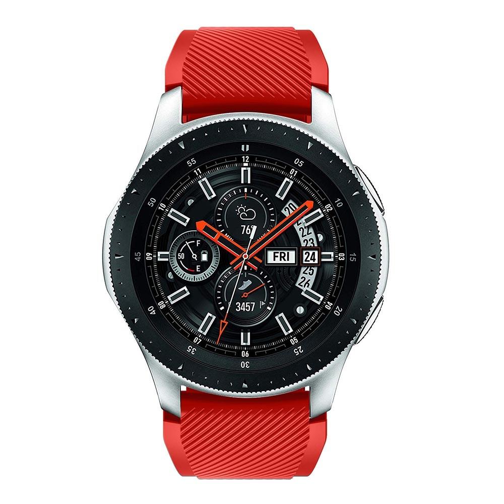 Correa de silicona para Samsung Galaxy Watch 46mm, Rojo
